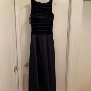 Tadashi for Saks dark navy gown